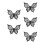 5Pcs Black Silicone Eye Line Stencil Butterfly Eyeliner Makeup Tool 4