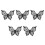 5Pcs Black Silicone Eye Line Stencil Butterfly Eyeliner Makeup Tool 6