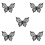 5Pcs Black Silicone Eye Line Stencil Butterfly Eyeliner Makeup Tool 7