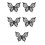 5Pcs Black Silicone Eye Line Stencil Butterfly Eyeliner Makeup Tool 8