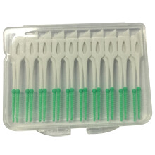 Silicone Toothpicks For Oral Health, Comfortable Rubber Bristles & Easy Grip Handle, 20Pcs Non-Toxic Dental Floss Picks