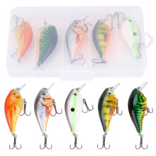 Artificial Hard Fishing Bait, Versatile Action Perfect for Grass-covered Areas, Enhanced Durability and Precise Casting Abilities, Pack of5