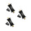 3Pcs Alloy Black Ceramic Central for Bike Folding Mountain Use 9