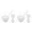 2Sets Wit Silicone Maskermengkommen Set Met Menglepel En Applicator 4