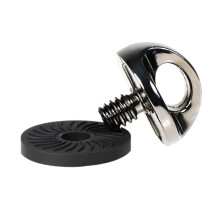 Parafuso de montagem de câmera com rosca macho metálica, sistema de fixação rápida com arruela de borracha para câmeras DSLR e SLR, design