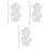 3Pcs Clear Glass Bear Cups Practical Beverage Mugs for Home Use 4