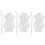 3Pcs Clear Glass Bear Cups Practical Beverage Mugs for Home Use 5