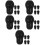 25Pcs Comfortable Silicone Earbuds Replacement Accessories Black 8
