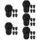 25Pcs Comfortable Silicone Earbuds Replacement Accessories Black 11