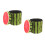 2Pièces Siège Rangement Fruit Vert Pour Salon Chambre Enfant 8