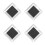 4Pcs Matte Eyeshadow Palette Black Compact Powder for Home Use 9