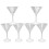6-delte LED-lysende martiniglas, 210 ml 8