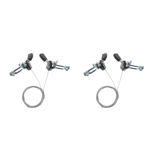 2Pièces Sélecteurs De En Aluminium Noir Ergonomiques 2