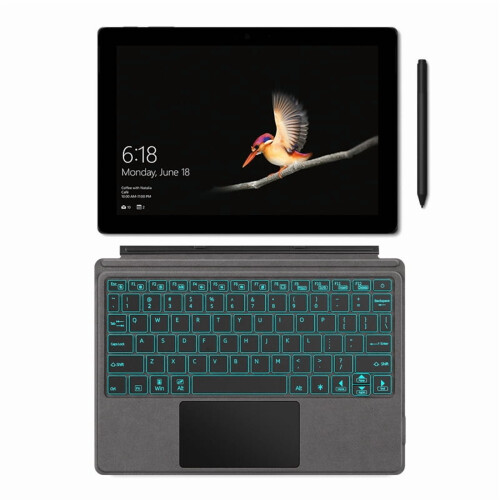 AJIUYU Magnetic Backlit Keyboard Cover Compatible with Microsoft Surface Go 1/2/3 (10.1"/10.5") 2
