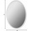 Better Bevel 18” x 18” White Rubber Framed Mirror | Round Bathroom Wall Mirror 3