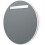 Better Bevel 18” x 18” White Rubber Framed Mirror | Round Bathroom Wall Mirror 6
