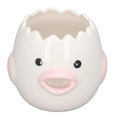 Elegant Ceramic Egg Separator With Chicken Mouth Design, Creative Kitchen Tool For Effortless Yolk Splitting 1