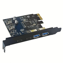 4 Porte 5 Gbps PCIE Card Hub USB 3.0 PCI-e Board 2 Porte USB A + 2 Porte Type-C Adattatore per Scheda di Espansione USB PCI-e per Computer