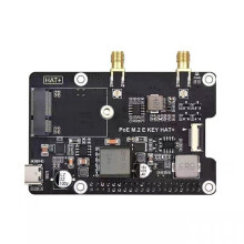 Für Raspberry Pi 5 PCIe auf M.2 E KEY mit PoE HAT+ Unterstützt NGFF Wireless-Netzwerkkarte/ für RPI 5