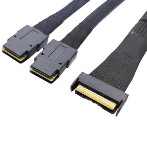 MClO X8 MCIO 8i(74P) to Dual SFF-8087 Cable PCIE5.0 Server Adapter Cable Connection Cable Server Adapter Server Cable