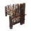 3Pcs Serving Fence Rustic Coffee Color Display Set 3