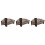 3Pcs Serving Fence Rustic Coffee Color Display Set 5