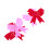 12Pcs Romantic Bowknot Tableware Holders Fabric Heart Design 3