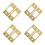 8Pcs Golden Backplate for Deadbolt Door Locks with Smooth Operation 4