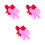 12Pcs Romantic Bowknot Tableware Holders Fabric Heart Design 7