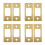 8Pcs Golden Backplate for Deadbolt Door Locks with Smooth Operation 6