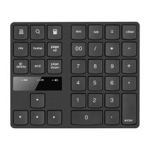 New 2.4G Wireless Numeric Keyboard Portable 35 Keys Financial Accounting Office Keyboard Rechargeable Black Keyboard
