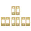 8Pcs Golden Backplate for Deadbolt Door Locks with Smooth Operation 7
