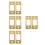 8Pcs Golden Backplate for Deadbolt Door Locks with Smooth Operation 8