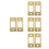 8Pcs Golden Backplate for Deadbolt Door Locks with Smooth Operation 9
