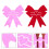 12Pcs Romantic Bowknot Tableware Holders Fabric Heart Design 10