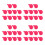 40Pièces Balle Squeeze PVC Rosé Insert Pour Jouet DIY Enfant 4
