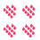 40Pièces Balle Squeeze PVC Rosé Insert Pour Jouet DIY Enfant 5