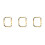 3Pcs Golden Stainless Steel Watch Frame Replacement for 6