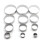 Baking Tools Gift Set Stainless Steel Round Cookie Cutters Multi-Function Pastry Cutters Multi-Size Doughnut Molds With Comfortable Grip Corrosion 2