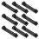 20Pcs Rectangular Black Pin Back Locks Durable Clutch for Tie Tacks 3