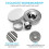 Baking Tools Gift Set Stainless Steel Round Cookie Cutters Multi-Function Pastry Cutters Multi-Size Doughnut Molds With Comfortable Grip Corrosion 8