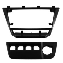 Car Radio Facia Panel 9Inch Frame Audio Fitting Adaptor Dash Trim Kits for G6//Saveiro 2008-2012 2 Din