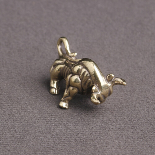 Messing Tyrefigur Bronze 3,65x2x2cm (2 stk.) 2