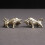 Messing Tyrefigur Bronze 3,65x2x2cm (2 stk.) 5