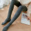 Damen Baumwoll Leggings Plus Pants Herbst Winter Dunkelgrau 7