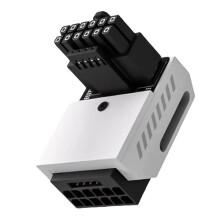 Adattatore PCIe 5.0 600W 12+4pin 90 Gradi Angolo Retto 16pin 12VHPWR Connettore GPU per RTX 3090Ti 4070Ti 4080 STD Bianco