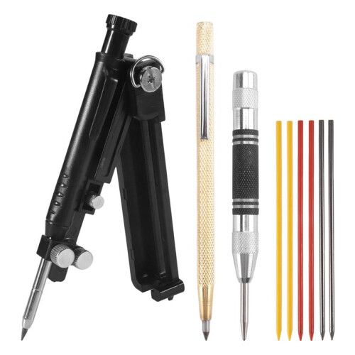 Multifunctional Scribing Tools,Construction Pencil,Scoring Tools,Contour Gauge,Marking Tools,Mechanical Pencil Pack of 5