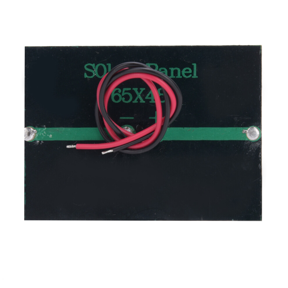 Panneau Solaire Polycristallin 3V 0.3W Diy Avec Cã¢Ble 65X48mm 4291392262398