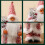 Christmas Tabletop Decorations Santa Claus Pink 4