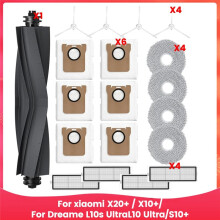 Compatible with X20+ / X10+, for L10s Ultra, L10 Ultra, S10+ Vacuum Cleaner, Replacement Parts Brush Filter Mop Bags